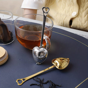 Planet Gates 1pc Heart-Shaped Stainless Steel Tea Strainer - Keep Your Tea Leaves In Place And Enjoy A Perfect Cup Every Time