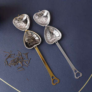 Planet Gates 1pc Heart-Shaped Stainless Steel Tea Strainer - Keep Your Tea Leaves In Place And Enjoy A Perfect Cup Every Time
