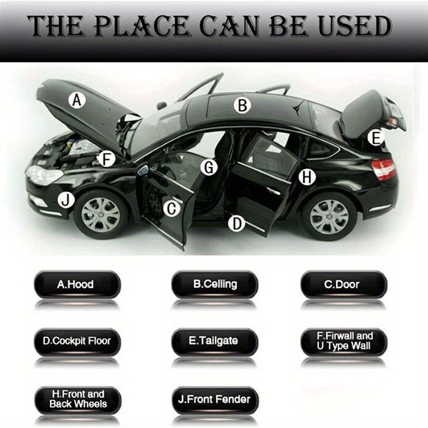 Planet Gates 1pc Heat Insulation Sound Insulation Car Sound Deadener Mat Noise Bonnet Insulation Deadening Sticker