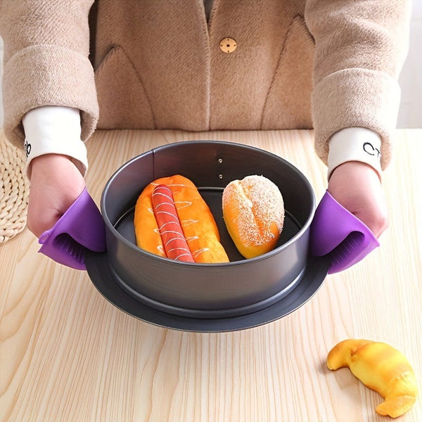 Planet Gates 1pc Heat-Resistant Silicone Oven Glove - Perfect for Baking & Grilling!