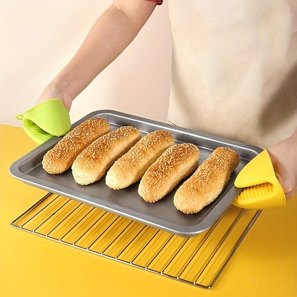 Planet Gates 1pc Heat-Resistant Silicone Oven Glove - Perfect for Baking & Grilling!