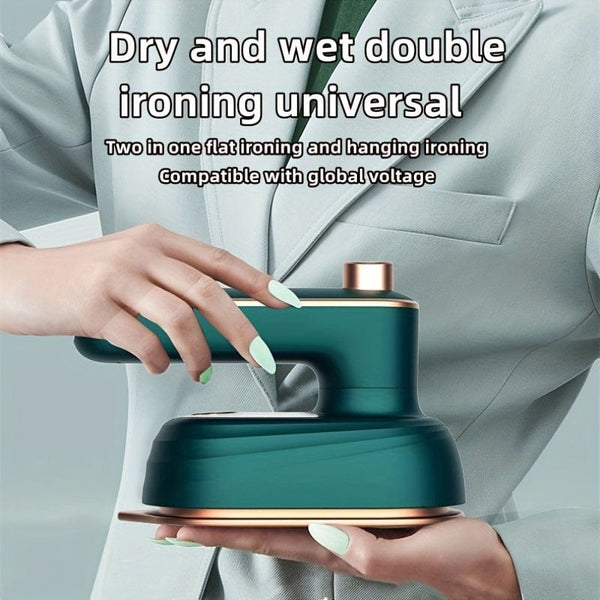 Planet Gates 1pc Ironing Machine Electric Iron, Available In 2 Colors, With A Built-in 50ml Water Tank, A 180° Foldable Mini Iron, Fast Heating, Quick Wrinkle Removal, Perfect For Home And Travel, Essential