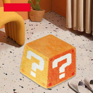 Planet Gates 1pc Irregular Question Mark Dice Decorate Area Rug, Bedroom Bedside Plush Floor Mat, Home Large Area Living Room Carpet Fashion Cloakroom Fluffy Rug, Xmas Gift
