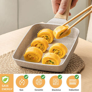 Planet Gates 1pc, Japanese Omelette Pan (14.99cmx17.98cm), Cast Iron Tamagoyaki Egg Pan, Rectangle Tamago Pan, Small Frying Pan, Kitchen Utensils, Kitchen Gadgets, Kitchen Accessories, Home Kitchen Items