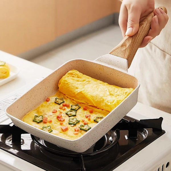 Planet Gates 1pc, Japanese Omelette Pan (14.99cmx17.98cm), Cast Iron Tamagoyaki Egg Pan, Rectangle Tamago Pan, Small Frying Pan, Kitchen Utensils, Kitchen Gadgets, Kitchen Accessories, Home Kitchen Items