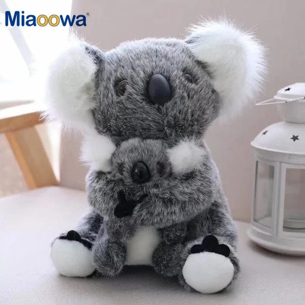 Planet Gates 1pc Kawaii Simulation Australia Koala Plush Toy Stuffed Animal Doll Mom Baby Kids Infant Girls Toys Birthday Gift Home Decor