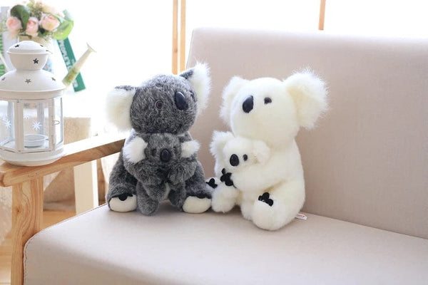 Planet Gates 1pc Kawaii Simulation Australia Koala Plush Toy Stuffed Animal Doll Mom Baby Kids Infant Girls Toys Birthday Gift Home Decor