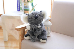 Planet Gates 1pc Kawaii Simulation Australia Koala Plush Toy Stuffed Animal Doll Mom Baby Kids Infant Girls Toys Birthday Gift Home Decor
