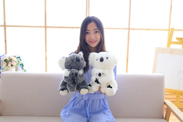 Planet Gates 1pc Kawaii Simulation Australia Koala Plush Toy Stuffed Animal Doll Mom Baby Kids Infant Girls Toys Birthday Gift Home Decor
