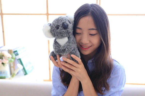 Planet Gates 1pc Kawaii Simulation Australia Koala Plush Toy Stuffed Animal Doll Mom Baby Kids Infant Girls Toys Birthday Gift Home Decor