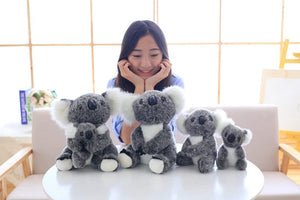 Planet Gates 1pc Kawaii Simulation Australia Koala Plush Toy Stuffed Animal Doll Mom Baby Kids Infant Girls Toys Birthday Gift Home Decor
