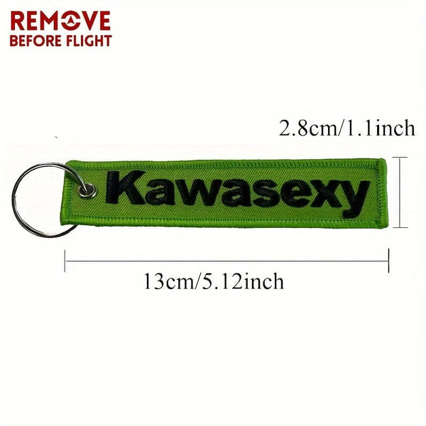 Planet Gates 1pc Keychains Key Tag For Kawasaki Motorcycle, Car, Scooter, ATV, UTV - 1pc