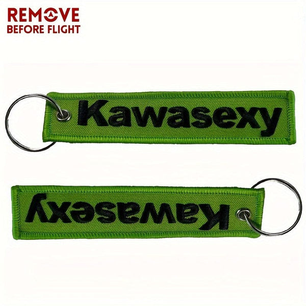 Planet Gates 1pc Keychains Key Tag For Kawasaki Motorcycle, Car, Scooter, ATV, UTV - 1pc