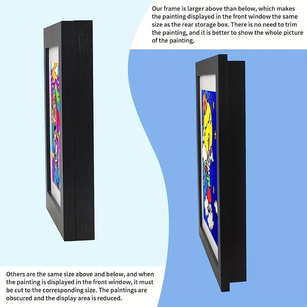 Planet Gates 1pc Kids Artwork Frames, Kids Art Display Photo Frame, Front Opening Photo Frames For Kids Art Projects, School Work, Home And Office