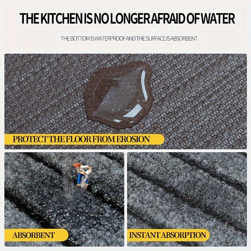 Planet Gates 1pc, Kitchen Carpet, Non-slip Kitchen Rug, Area Rug, Floor Mat, Oil Resistant, Anti Slip, Waterproof, Easy To Maintain, Suitable For Kitchen, Bathroom, Doorstep, Balcony, Home Decor, Room Decor, Gift