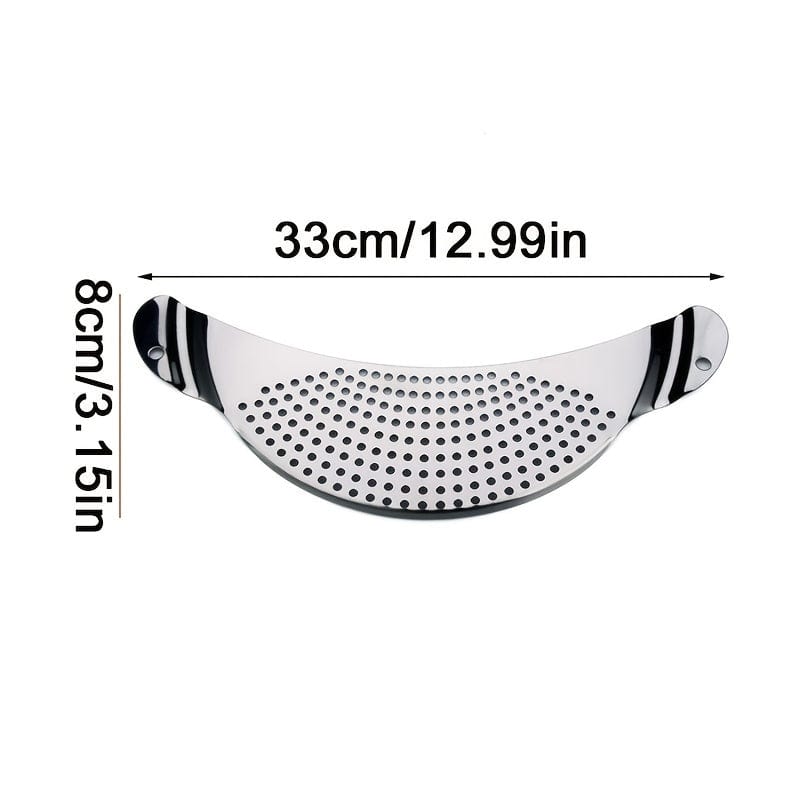 Planet Gates 1pc Kitchen Stainless Steel Pot Strainer, Hand Held Pot Drainer, Fruit Washing Filter