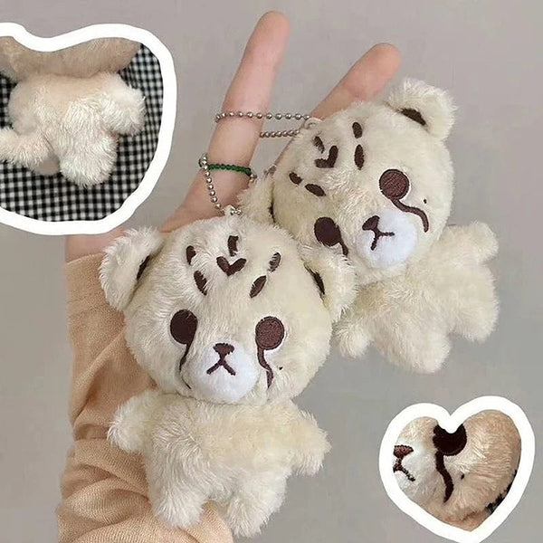 Planet Gates 1pc Kpop Cartoon Cheetah Lee Doyoung Mark Same Plush Keyrings Q Styles Mini Gomdo Lee Taeyong Keychains Key Rings Bag Pendants