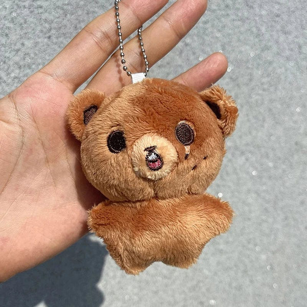 Planet Gates 1pc Kpop Cartoon Cheetah Lee Doyoung Mark Same Plush Keyrings Q Styles Mini Gomdo Lee Taeyong Keychains Key Rings Bag Pendants