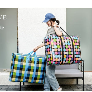 Planet Gates 1pc Large Capacity Hanging Storage Bag, Moving Packaging Storage Bag, Waterproof Storage Bag With Zippers & Reinforced Handle, Suitable For Student Back To School