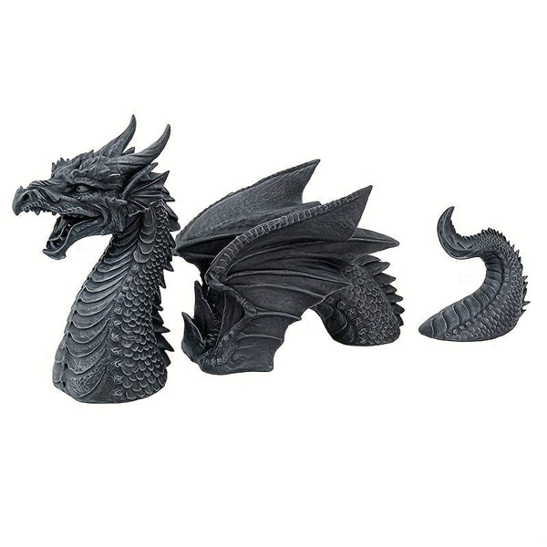 Planet Gates 1pc, Large Dragon Gothic Garden Decor Statue Garden Sculptures Gothic Indoor Outdoor Decor Statue