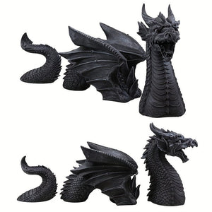 Planet Gates 1pc, Large Dragon Gothic Garden Decor Statue Garden Sculptures Gothic Indoor Outdoor Decor Statue