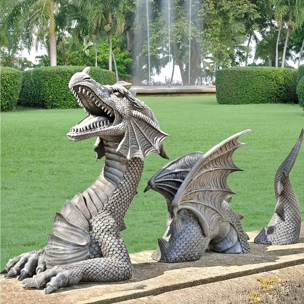 Planet Gates 1pc, Large Dragon Resin Statue, Gothic Resin Crafts Ornaments, Tree Decor, Room Decor, Home Decor, Scene Decor, Desktop Decor