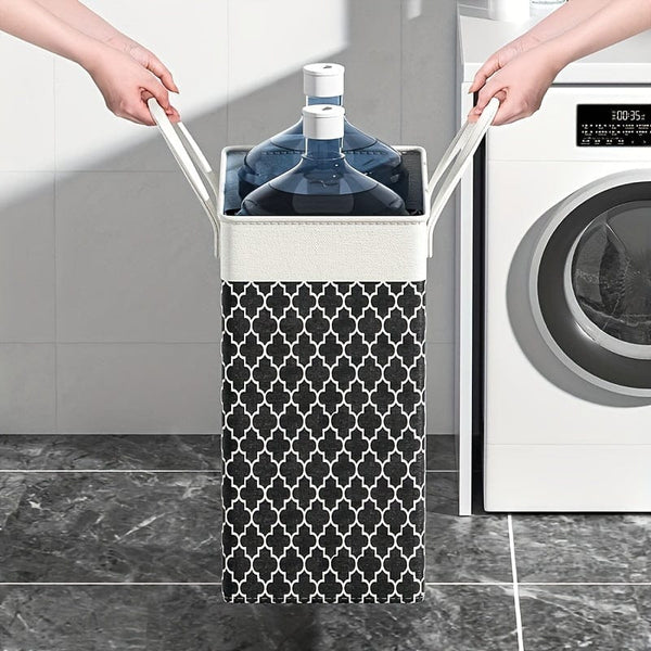 Planet Gates 1pc Laundry Storage Basket, Laundry Hamper Box With Handles, Bathroom Laundry Storage Container, Household Storage Organizer For Laundry Room, Bedroom, Bathroom, Home, Dorm