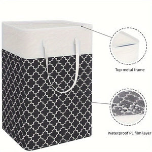 Planet Gates 1pc Laundry Storage Basket, Laundry Hamper Box With Handles, Bathroom Laundry Storage Container, Household Storage Organizer For Laundry Room, Bedroom, Bathroom, Home, Dorm