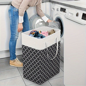 Planet Gates 1pc Laundry Storage Basket, Laundry Hamper Box With Handles, Bathroom Laundry Storage Container, Household Storage Organizer For Laundry Room, Bedroom, Bathroom, Home, Dorm