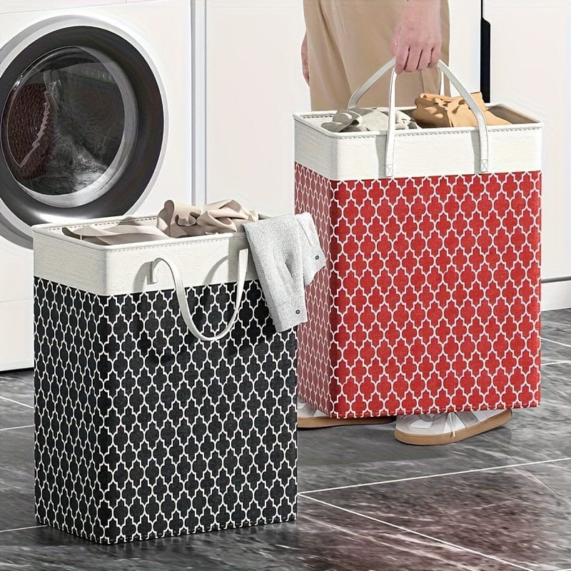 Planet Gates 1pc Laundry Storage Basket, Laundry Hamper Box With Handles, Bathroom Laundry Storage Container, Household Storage Organizer For Laundry Room, Bedroom, Bathroom, Home, Dorm