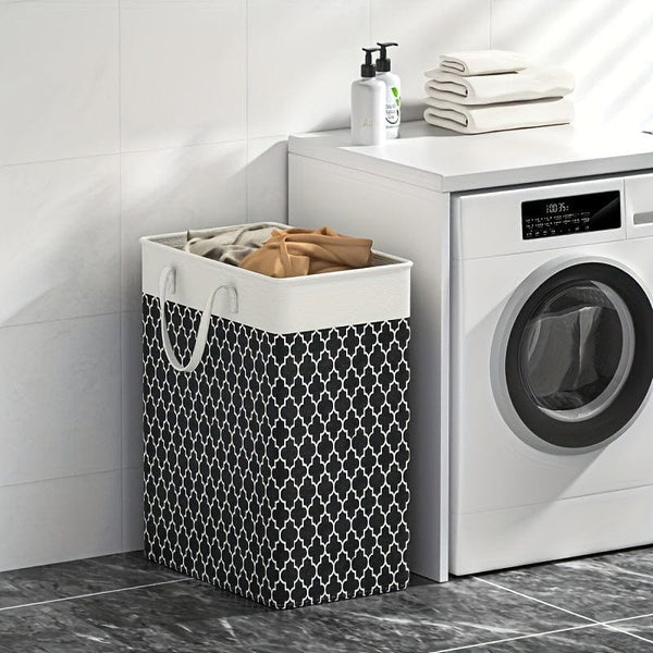 Planet Gates 1pc Laundry Storage Basket, Laundry Hamper Box With Handles, Bathroom Laundry Storage Container, Household Storage Organizer For Laundry Room, Bedroom, Bathroom, Home, Dorm