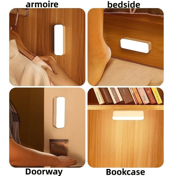 Planet Gates 1pc LED light, wireless magnetic USB rechargeable kitchen night light, battery powered operating light for interior and interior lighting