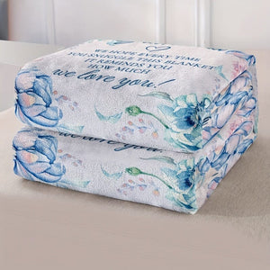 Planet Gates 1pc Lightweight Flannel Blanket Granddaughter Gives Grandmother Gift Blanket Super Soft Cover Blanket Christmas Gift Blanket