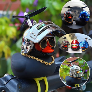 Planet Gates 1pc Little Yellow Duck With Helmet Design Car Ornament, Car Dashboard Decoration, Car Interior Decoration