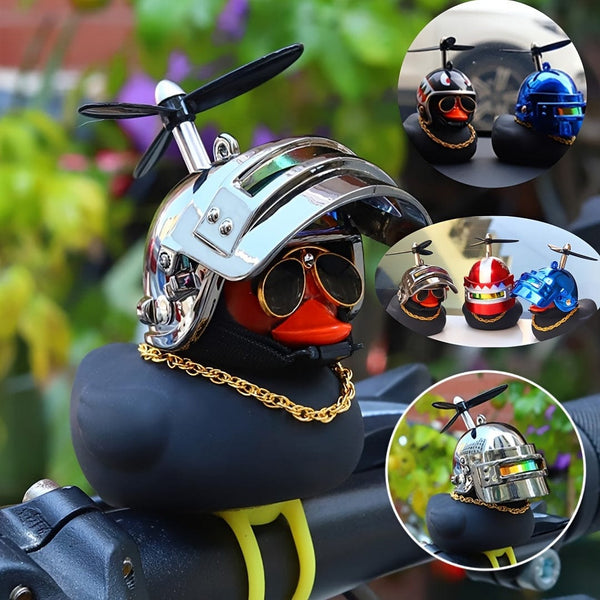 Planet Gates 1pc Little Yellow Duck With Helmet Design Car Ornament, Car Dashboard Decoration, Car Interior Decoration