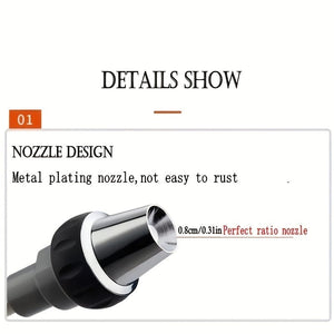 Planet Gates 1pc Long Bar High Pressure Gun, Car Wash Water Gun, Garden Hose Nozzle, Garden Watering Water Gun, Household Car Wash Tool, Rubberized Handle Spray Gun