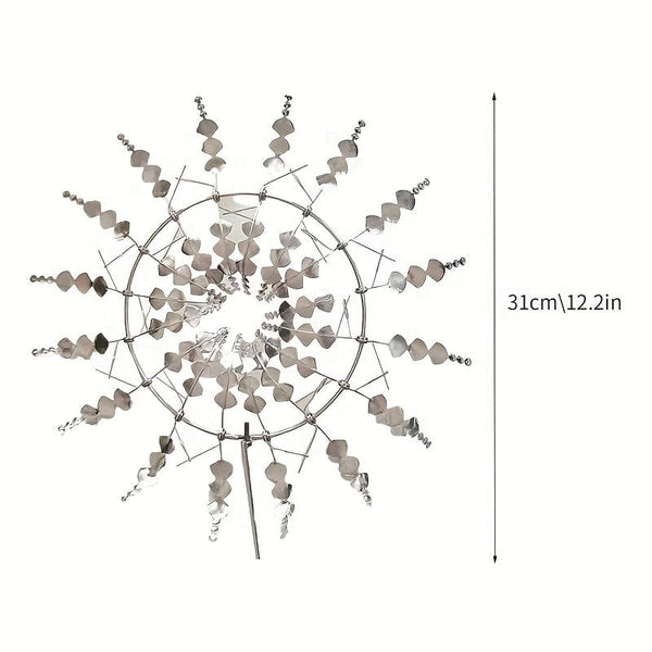 Planet Gates 1pc Magical Kinetic Metal Windmill Spinner Wind Powered Catchers, Creative Patio Garden Lawn Outdoor Courtyard Decoration Unique Wind Collectors