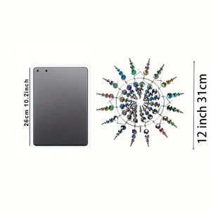 Planet Gates 1pc Magical Metal Windmill, 3D Metal Outdoor Wind Spinners For Yard And Garden, Unique Metal Kinetic Wind Sculptures & Spinners, Wind Catchers Metal Outdoor Lawn Patio Decoration Wind Sculpture