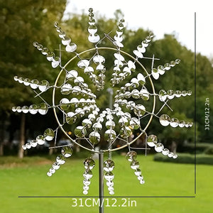 Planet Gates 1pc Magical Metal Windmill, 3D Metal Outdoor Wind Spinners For Yard And Garden, Unique Metal Kinetic Wind Sculptures & Spinners, Wind Catchers Metal Outdoor Lawn Patio Decoration Wind Sculpture