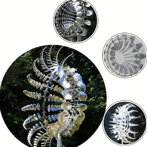 Planet Gates 1pc Magical Metal Windmill, 3D Metal Outdoor Wind Spinners For Yard And Garden, Unique Metal Kinetic Wind Sculptures & Spinners, Wind Catchers Metal Outdoor Lawn Patio Decoration Wind Sculpture