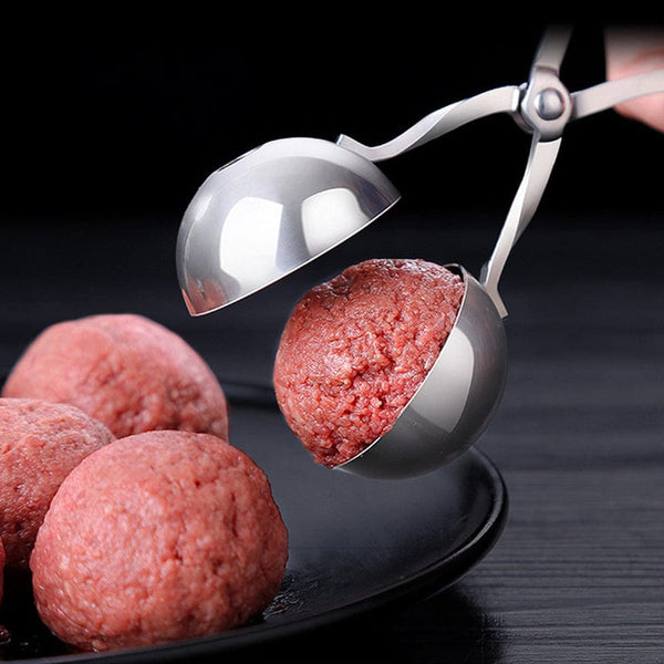 Planet Gates 1pc, Meat Baller, Stainless Steel Meatball Maker, Meat Baller Tongs, Cake Pop, Ice Tongs, Cookie Dough Scoop, Kitchen Gadgets, Kitchen Stuff, Kitchen Accessories, Home Kitchen Items