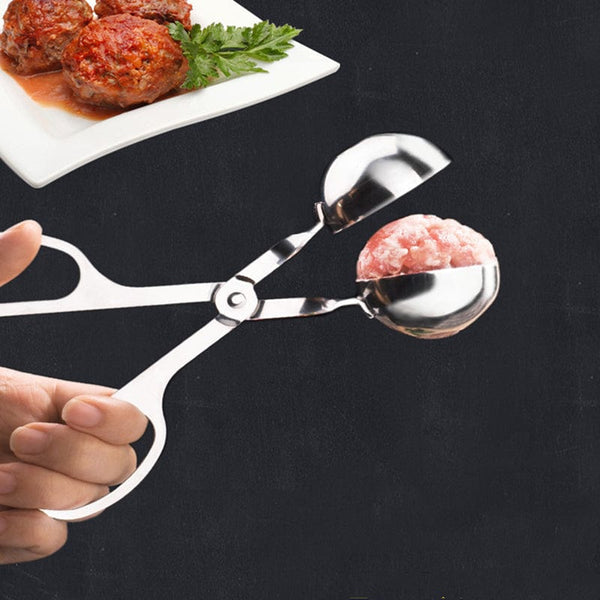 Planet Gates 1pc, Meat Baller, Stainless Steel Meatball Maker, Meat Baller Tongs, Cake Pop, Ice Tongs, Cookie Dough Scoop, Kitchen Gadgets, Kitchen Stuff, Kitchen Accessories, Home Kitchen Items