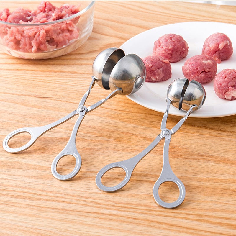 Planet Gates 1pc, Meat Baller, Stainless Steel Meatball Maker, Meat Baller Tongs, Cake Pop, Ice Tongs, Cookie Dough Scoop, Kitchen Gadgets, Kitchen Stuff, Kitchen Accessories, Home Kitchen Items