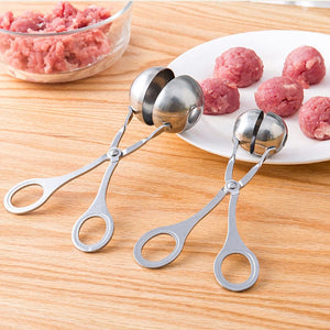 Planet Gates 1pc, Meat Baller, Stainless Steel Meatball Maker, Meat Baller Tongs, Cake Pop, Ice Tongs, Cookie Dough Scoop, Kitchen Gadgets, Kitchen Stuff, Kitchen Accessories, Home Kitchen Items