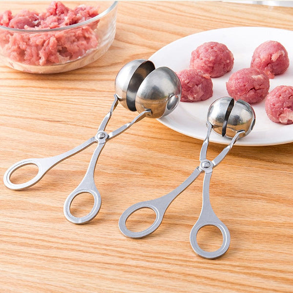 Planet Gates 1pc, Meat Baller, Stainless Steel Meatball Maker, Meat Baller Tongs, Cake Pop, Ice Tongs, Cookie Dough Scoop, Kitchen Gadgets, Kitchen Stuff, Kitchen Accessories, Home Kitchen Items