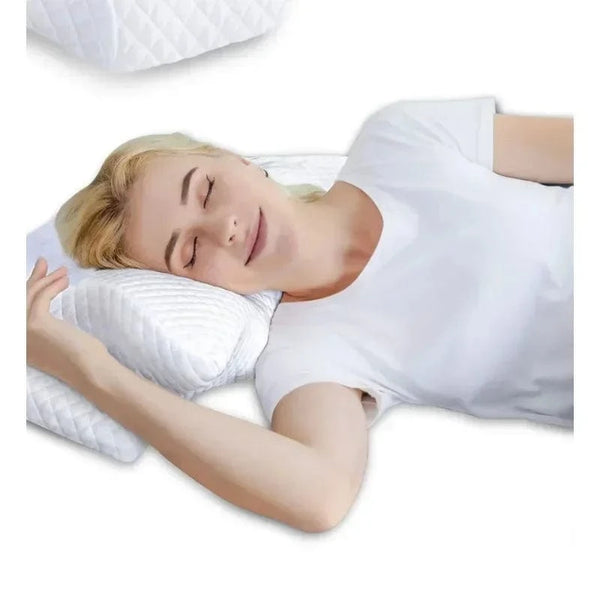 Planet Gates 1pc Memory Foam Cervical Pillow Fast Rebound Memory Sleeping Pillows 2in1 Ergonomic Orthopedic Pillow for Neck Pain Neck Pillow
