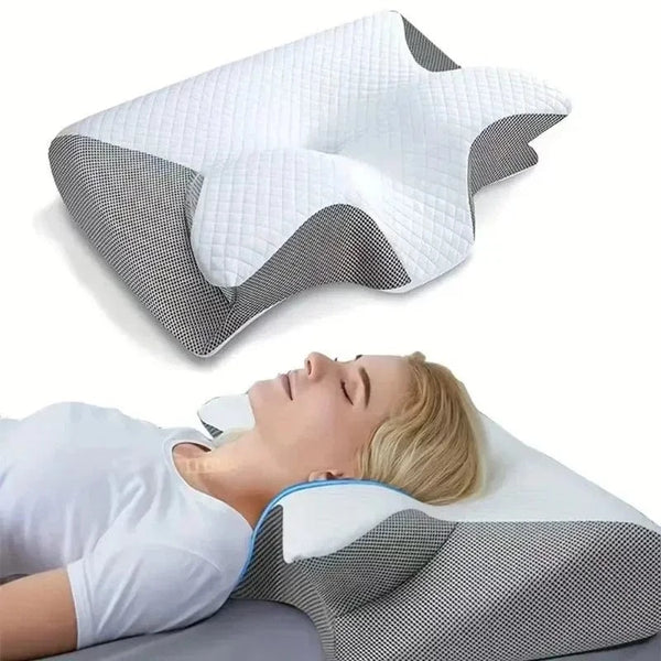 Planet Gates 1pc Memory Foam Cervical Pillow Fast Rebound Memory Sleeping Pillows 2in1 Ergonomic Orthopedic Pillow for Neck Pain Neck Pillow