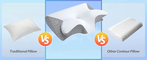 Planet Gates 1pc Memory Foam Cervical Pillow Fast Rebound Memory Sleeping Pillows 2in1 Ergonomic Orthopedic Pillow for Neck Pain Neck Pillow