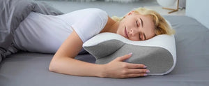Planet Gates 1pc Memory Foam Cervical Pillow Fast Rebound Memory Sleeping Pillows 2in1 Ergonomic Orthopedic Pillow for Neck Pain Neck Pillow