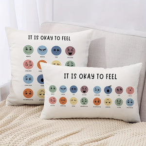 Planet Gates 1pc Mental Health Throw Pillow Cover, Double Sided Printing, Essential Pillow For Counseling Office, Suitable For Family Psychotherapist Office Counselor Office, Without Pillow Insert